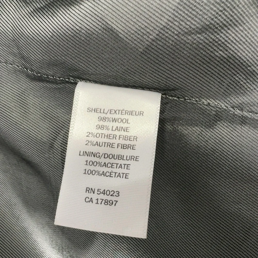 Banana Republic Pinstripe Blazer Mens 46R Navy Blue Wool Blend‎ Suit Jacket